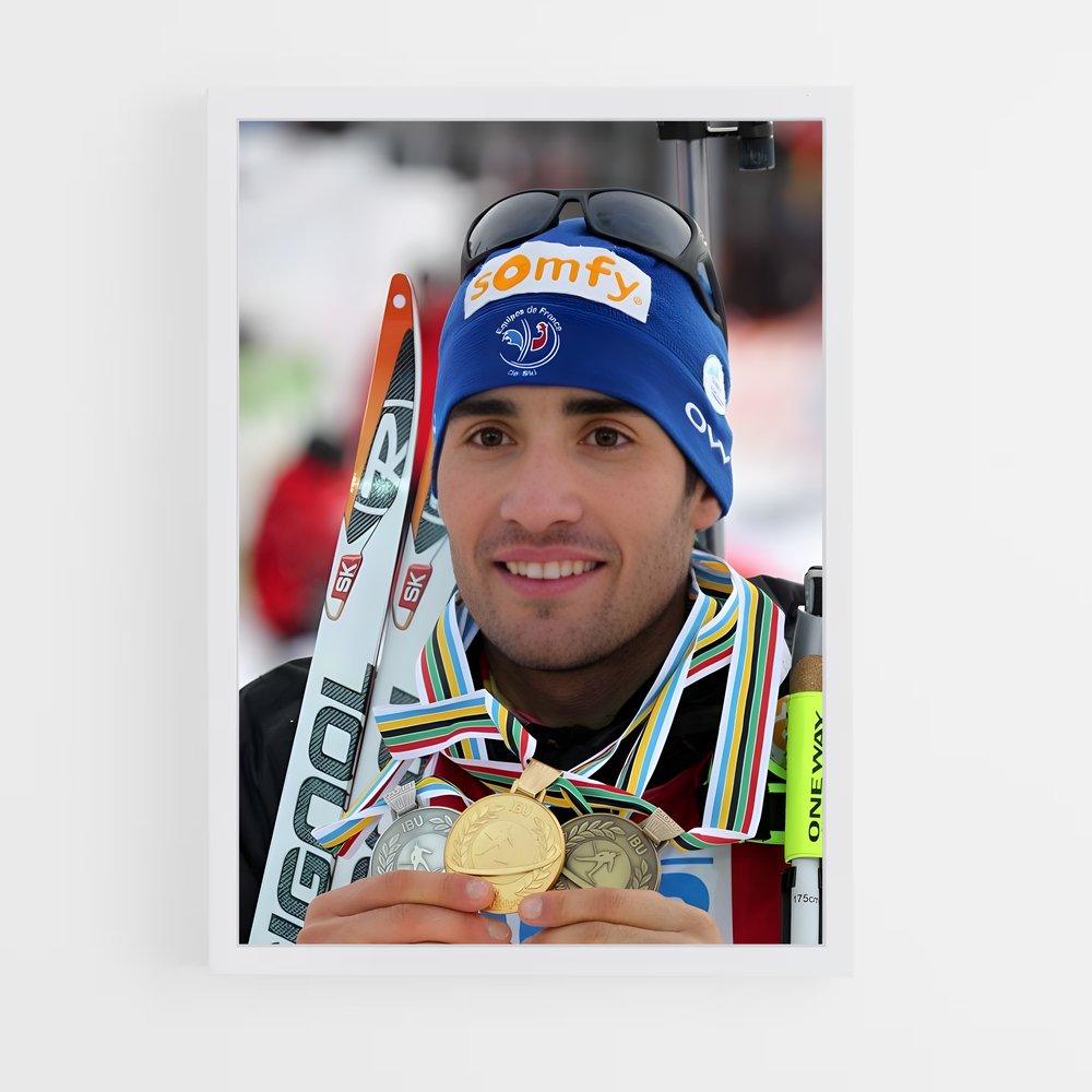 Poster La Gloire du Ski – affiche Biathlon (vue 3)